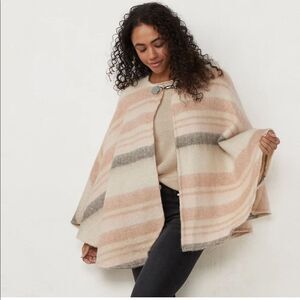 LC Lauren Conrad Brushed Solid Lurex Cape